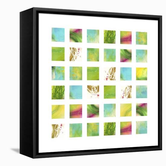 Turquiose GRID 2-Pamela A. Johnson-Framed Premier Image Canvas