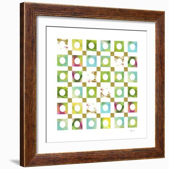 Turquiose GRID 3-Pamela A. Johnson-Framed Giclee Print