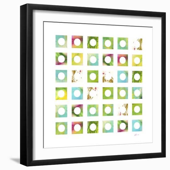 Turquiose GRID 4 copy-Pamela A. Johnson-Framed Giclee Print