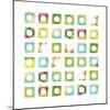 Turquiose GRID 4 copy-Pamela A. Johnson-Mounted Giclee Print