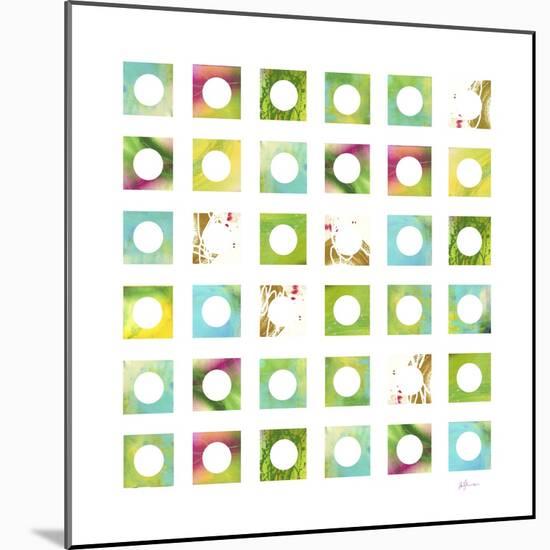 Turquiose GRID 4 copy-Pamela A. Johnson-Mounted Giclee Print