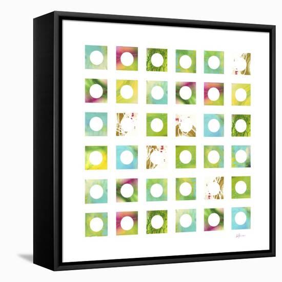 Turquiose GRID 4 copy-Pamela A. Johnson-Framed Premier Image Canvas