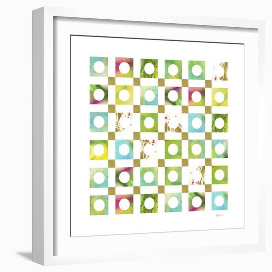 Turquiose GRID 5 copy-Pamela A. Johnson-Framed Giclee Print