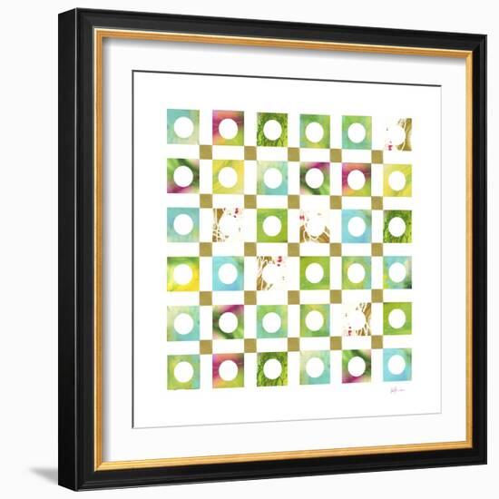 Turquiose GRID 5 copy-Pamela A. Johnson-Framed Giclee Print