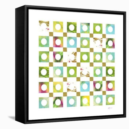 Turquiose GRID 6-Pamela A. Johnson-Framed Premier Image Canvas