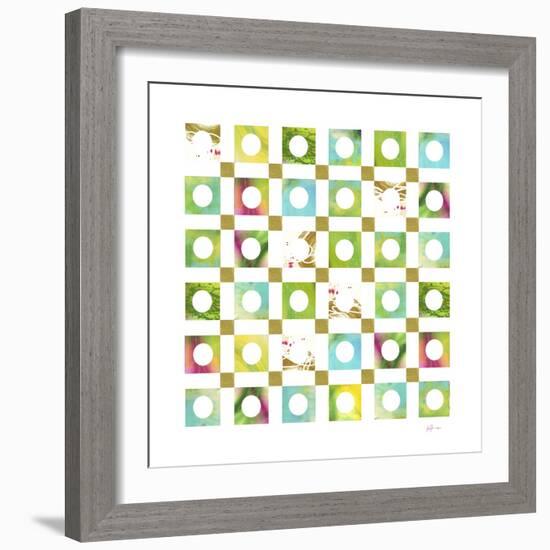 Turquiose GRID 6-Pamela A. Johnson-Framed Giclee Print