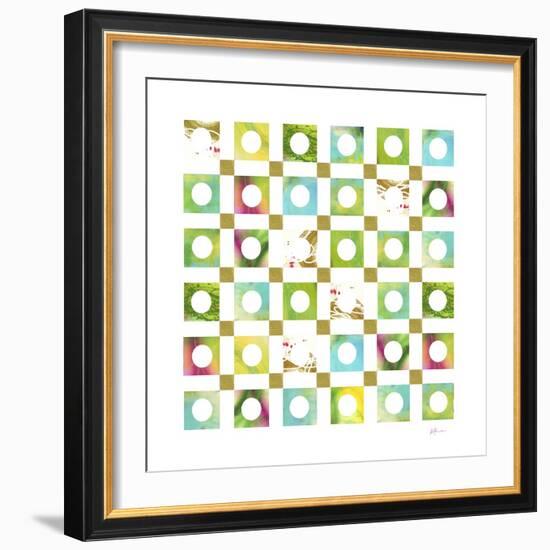 Turquiose GRID 6-Pamela A. Johnson-Framed Giclee Print