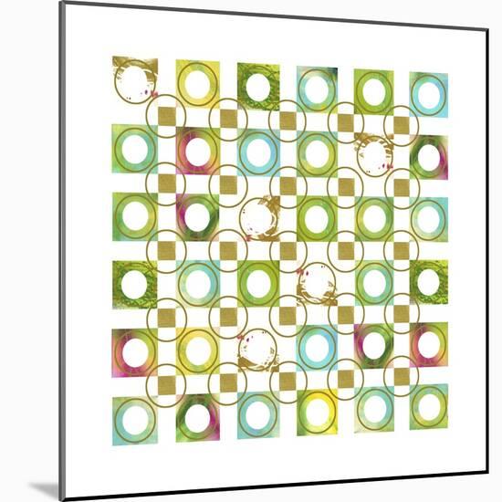 Turquiose GRID 7 copy-Pamela A. Johnson-Mounted Giclee Print