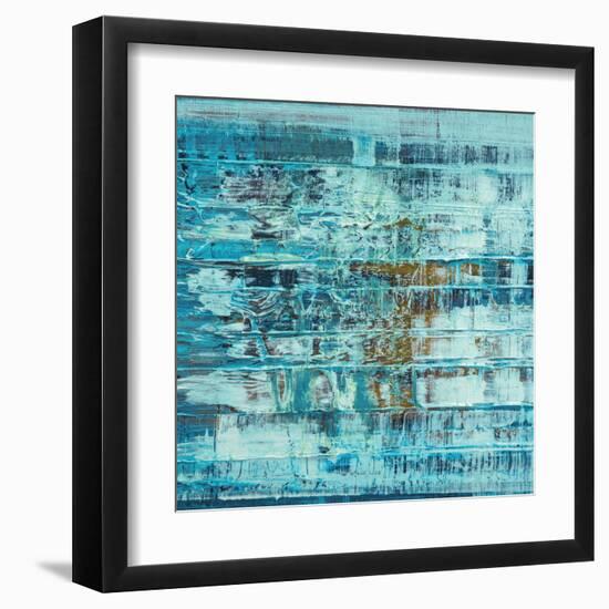 Turquoise Abstract-null-Framed Art Print