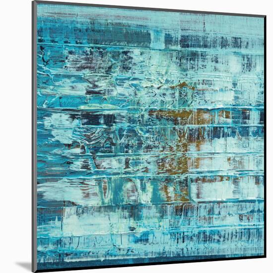 Turquoise Abstract-null-Mounted Art Print