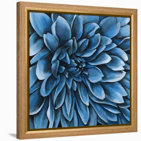 Turquoise Bloom-Sydney Edmunds-Framed Premier Image Canvas