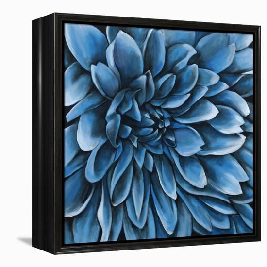 Turquoise Bloom-Sydney Edmunds-Framed Premier Image Canvas