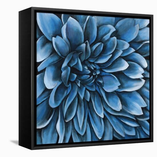 Turquoise Bloom-Sydney Edmunds-Framed Premier Image Canvas