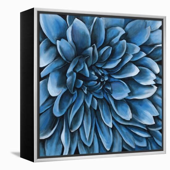 Turquoise Bloom-Sydney Edmunds-Framed Premier Image Canvas