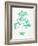 Turquoise Bonsai-Cat Coquillette-Framed Giclee Print