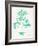 Turquoise Bonsai-Cat Coquillette-Framed Giclee Print