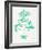 Turquoise Bonsai-Cat Coquillette-Framed Giclee Print