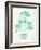 Turquoise Bonsai-Cat Coquillette-Framed Giclee Print