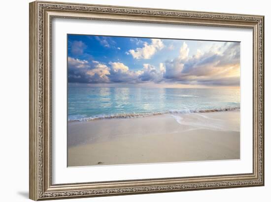 Turquoise Caribbean Waters On A White Sand Beach At Sunrise Image Taken In Eleuthera, The Bahamas-Erik Kruthoff-Framed Photographic Print