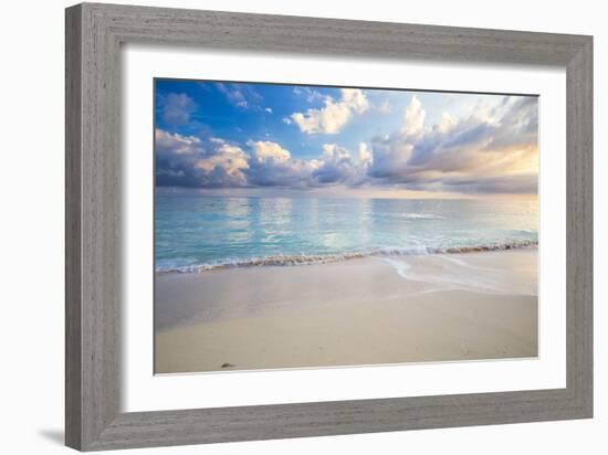 Turquoise Caribbean Waters On A White Sand Beach At Sunrise Image Taken In Eleuthera, The Bahamas-Erik Kruthoff-Framed Photographic Print