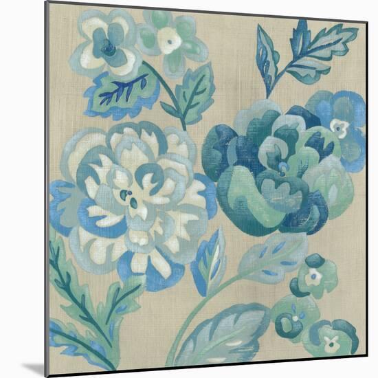 Turquoise Chintz I-Chariklia Zarris-Mounted Art Print