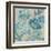 Turquoise Chintz I-Chariklia Zarris-Framed Art Print