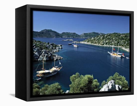 Turquoise Coast Between Kale and Kas, Turkey-Demetrio Carrasco-Framed Premier Image Canvas