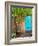 Turquoise Door, Santa Fe, New Mexico-Tom Haseltine-Framed Photographic Print