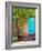 Turquoise Door, Santa Fe, New Mexico-Tom Haseltine-Framed Photographic Print