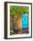 Turquoise Door, Santa Fe, New Mexico-Tom Haseltine-Framed Photographic Print