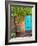 Turquoise Door, Santa Fe, New Mexico-Tom Haseltine-Framed Photographic Print