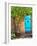 Turquoise Door, Santa Fe, New Mexico-Tom Haseltine-Framed Photographic Print