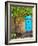 Turquoise Door, Santa Fe, New Mexico-Tom Haseltine-Framed Photographic Print