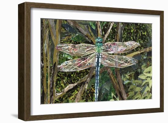 Turquoise Dragonfly-Kirstie Adamson-Framed Giclee Print