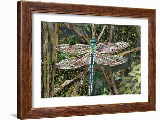 Turquoise Dragonfly-Kirstie Adamson-Framed Giclee Print