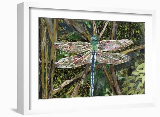 Turquoise Dragonfly-Kirstie Adamson-Framed Giclee Print