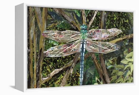 Turquoise Dragonfly-Kirstie Adamson-Framed Premier Image Canvas