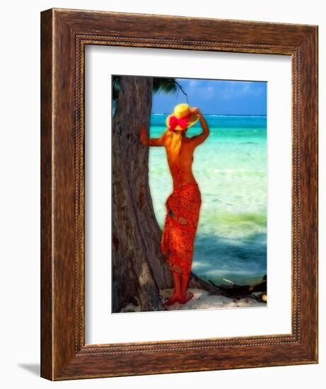 Turquoise Dreams, Cayman Islands-George Oze-Framed Photographic Print
