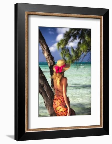Turquoise Dreams II-George Oze-Framed Photographic Print