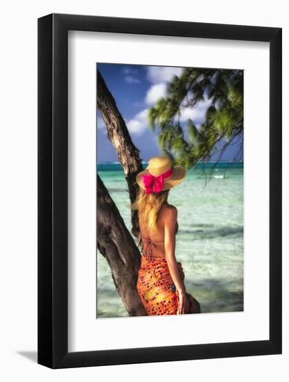 Turquoise Dreams II-George Oze-Framed Photographic Print