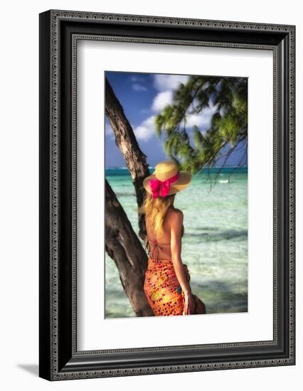 Turquoise Dreams II-George Oze-Framed Photographic Print