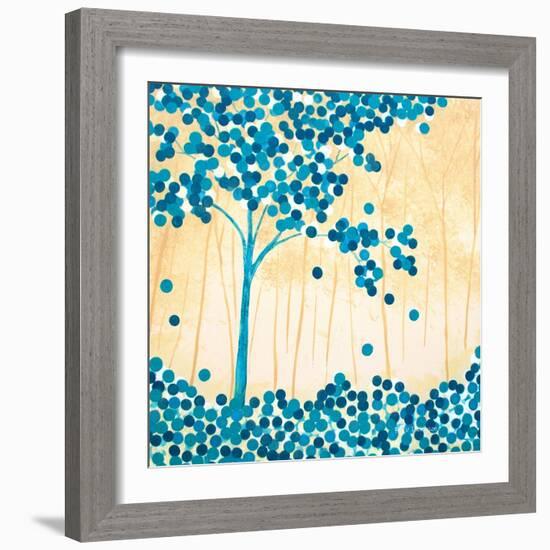 Turquoise Forest II-Herb Dickinson-Framed Photographic Print