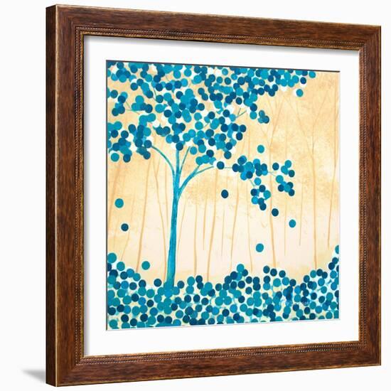 Turquoise Forest II-Herb Dickinson-Framed Photographic Print