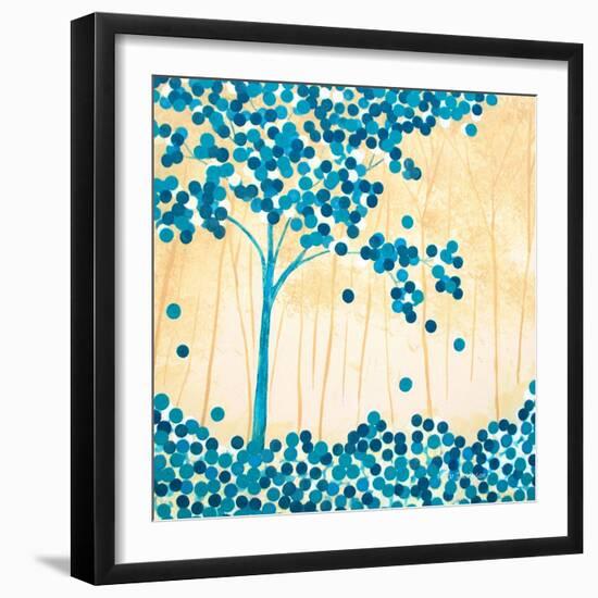 Turquoise Forest II-Herb Dickinson-Framed Photographic Print