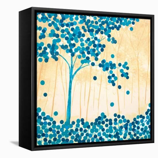 Turquoise Forest II-Herb Dickinson-Framed Premier Image Canvas