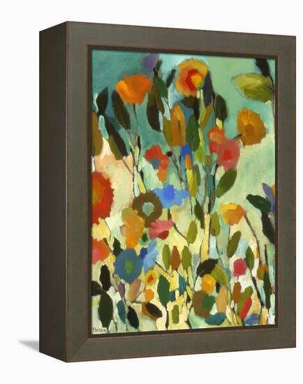 Turquoise Garden-Kim Parker-Framed Premier Image Canvas