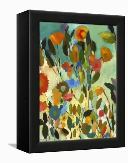 Turquoise Garden-Kim Parker-Framed Premier Image Canvas