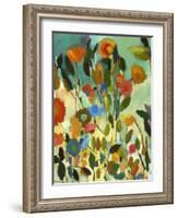 Turquoise Garden-Kim Parker-Framed Giclee Print