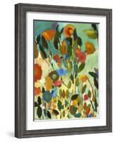 Turquoise Garden-Kim Parker-Framed Giclee Print
