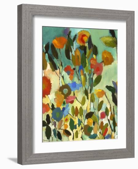 Turquoise Garden-Kim Parker-Framed Giclee Print